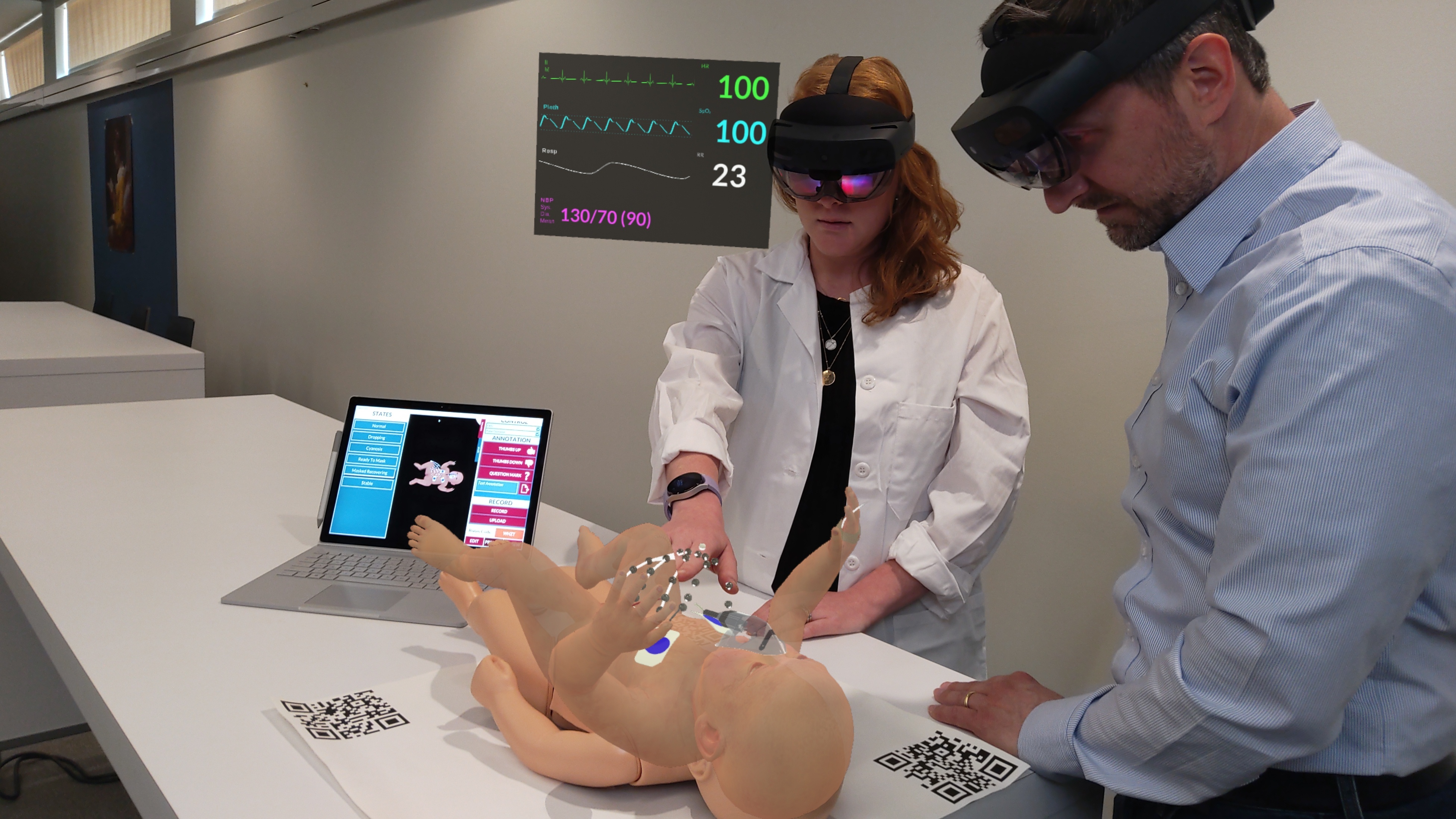 A small rural hospital exterior, emphasizing the gap between available resources and urban medical centers.